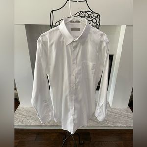Nordstrom Men’s Trim Fit White Long Sleeve Shirt